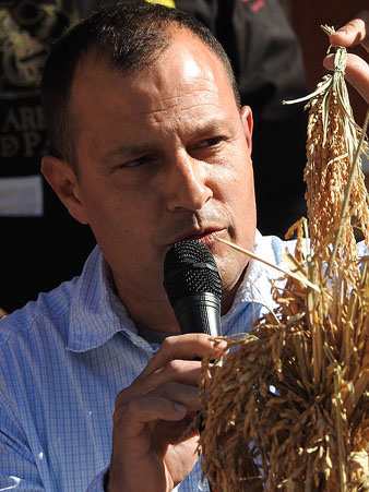 Albert Grassot, d'Arr&ograve;s l'Estany de Pals, durant la presentaci&oacute;