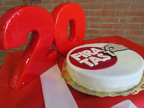 El past&iacute;s de celebraci&oacute; dels 20 anys de Firatast
