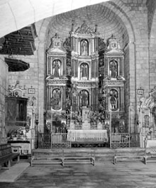 Altar major de l'esgl&eacute;sia parroquial de Sant Lloren&ccedil;. 1920-1930