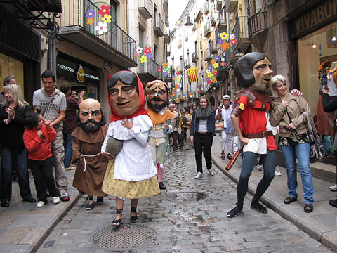 Els capgrossos al carrer Ballesteries