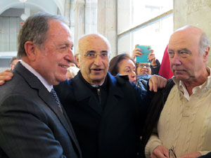 Inauguraci&oacute; d'un bust d'Agust&iacute; Riera i Pau, obra de Ci&oacute;  Abell&iacute; a la Diputaci&oacute; de Girona
