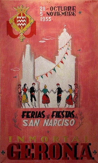 Cartell de Fires de Sant Narc&iacute;s de 1955