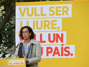 Crida a la participaci&oacute; per al 9N a la pla&ccedil;a de la Independ&egrave;ncia