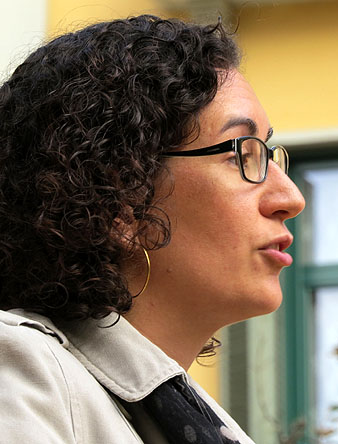 Marta Rovira, Secret&agrave;ria General d'ERC, durant la seva intervenci&oacute;