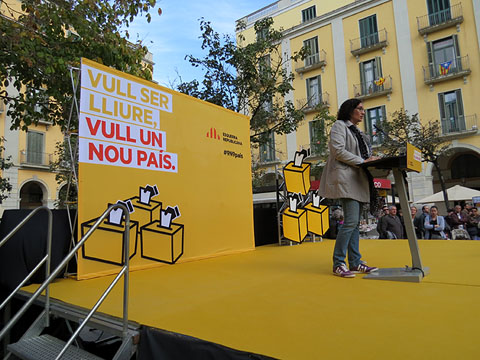 Marta Rovira, Secret&agrave;ria General d'ERC, durant la seva intervenci&oacute;