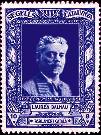 Laure&agrave; Dalmau en un cromo de Segells de Catalunya