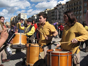 Enlla&ccedil;ats per la Llengua. La cercavila