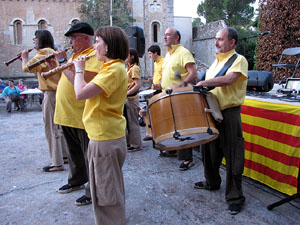 Escampillem. Nit de folk a Girona. Cercavila de gegants i capgrossos