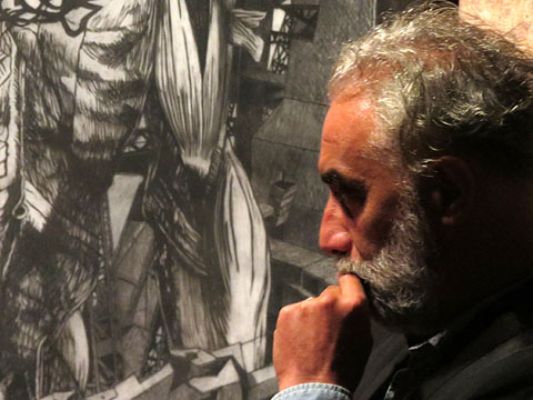 L'autor davant l'obra