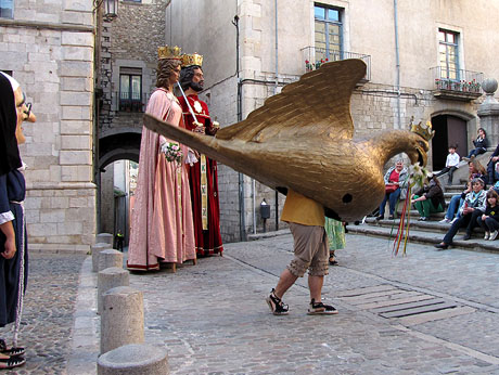 Ball de l'&Agrave;liga de la Ciutat a la pla&ccedil;a de la Catedral de Girona