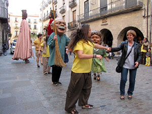 Cercavila a c&agrave;rrec del grup Fal&middot;lera Gironina
