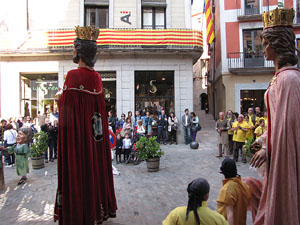 Cercavila a c&agrave;rrec del grup Fal&middot;lera Gironina