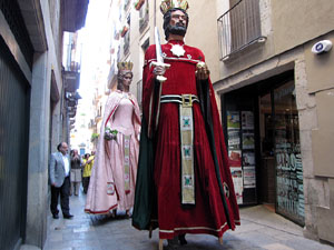 Cercavila a c&agrave;rrec del grup Fal&middot;lera Gironina