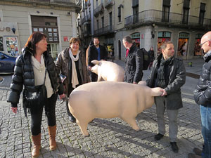 FIPORC 2015. Fira del porc de Riudellots de la Selva. Presentaci&oacute; al Vol de Girona