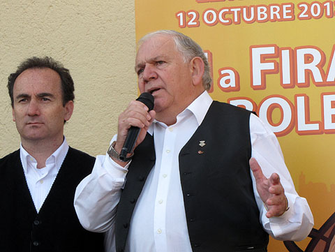 L'alcalde de Llagostera, Ferm&iacute; Santamaria, obrint la Fira