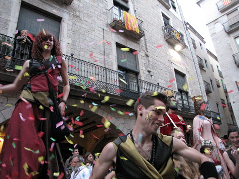 Els Xirois de Santa Eug&egrave;nia, a la pla&ccedil;a del Vi