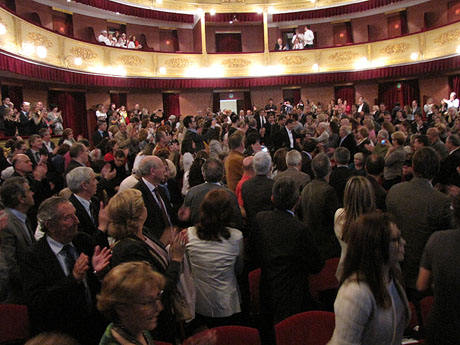 Homenatge als germans Roca del Celler de Can Roca. Felicitaci&oacute; al Teatre Municipal