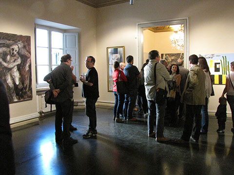 Una de les sales de la mostra, durant la inauguraci&oacute;