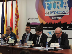 Les fira de Sant Narc&iacute;s 2013. Inauguraci&oacute; de la 52a. Fira de Mostres