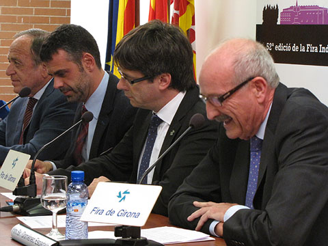 Parlaments al Sal&oacute; d'Actes de Fira de Girona