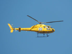 Incendi forestal darrere Les Pedreres