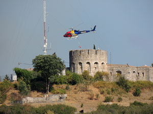Incendi forestal darrere Les Pedreres