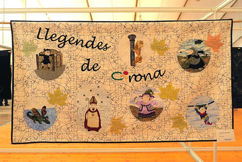 Llegendes de Girona, de Manoli Lozano, 194 x 108 cm.