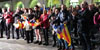 Seguiment de la investidura de Carles Puigdemont com a President de la Generalitat a la pla&ccedil;a del Vi