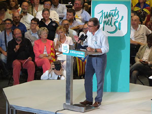 Acte de final de campanya per al 27S de Junts pel S&iacute;