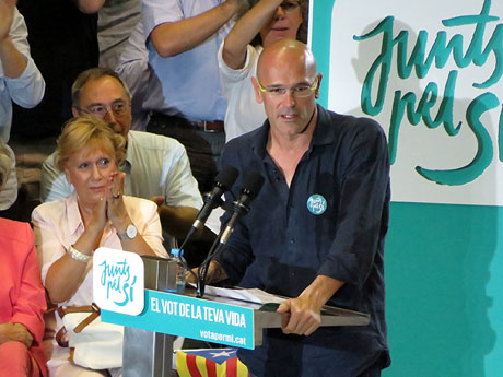 Acte de final de campanya per al 27S de Junts pel S&iacute;