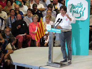 Acte de final de campanya per al 27S de Junts pel S&iacute;