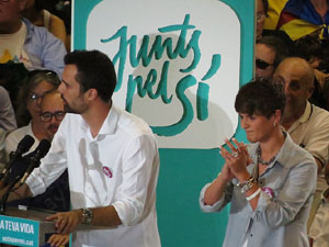 Acte de final de campanya per al 27S de Junts pel S&iacute;