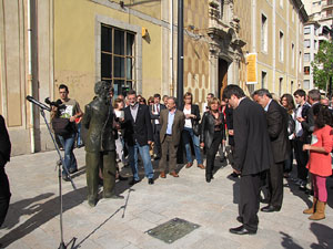 Inauguraci&oacute; escultura de Laure&agrave; Dalmau i Pla