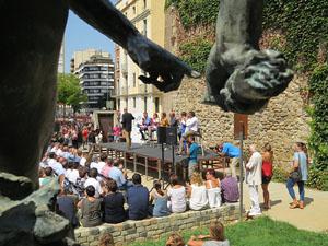 Presentaci&oacute; a Girona dels candidats de la llista Junts pel S&iacute;