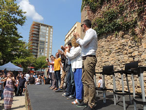 Presentaci&oacute; a Girona dels candidats de la llista Junts pel S&iacute;