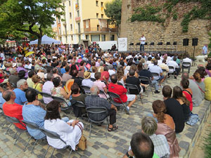 Presentaci&oacute; a Girona dels candidats de la llista Junts pel S&iacute;