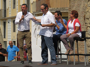 Presentaci&oacute; a Girona dels candidats de la llista Junts pel S&iacute;