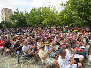 Presentaci&oacute; a Girona dels candidats de la llista Junts pel S&iacute;
