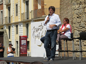 Presentaci&oacute; a Girona dels candidats de la llista Junts pel S&iacute;