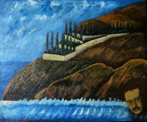 Cementiri de Portbou. Oli homenatge a Walter Benjamin. Llu&iacute;s Bosch Mart&iacute;