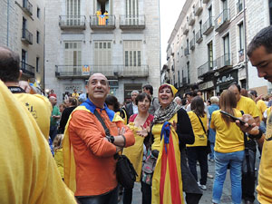 Concentraci&oacute; pel 9N a la pla&ccedil;a del Vi