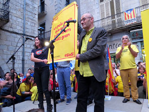 Concentraci&oacute; pel 9N a la pla&ccedil;a del Vi