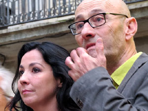 Concentraci&oacute; pel 9N a la pla&ccedil;a del Vi