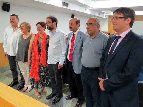 Presentaci&oacute; de l'acte a la Fundaci&oacute; Universitat de Girona