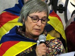 Concentraci&oacute; a la pla&ccedil;a del Vi per celebrar el nomenament de Carles Puigdemont com a candidat a la Generalitat de Catalunya