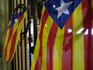 Concentraci&oacute; a la pla&ccedil;a del Vi per celebrar el nomenament de Carles Puigdemont com a candidat a la Generalitat de Catalunya