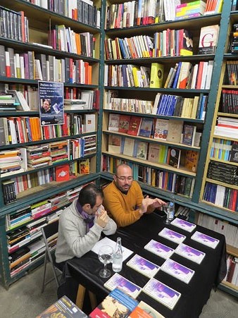 Josep Campmaj&oacute; i Xavier Del&ograve;s durant l'esdeveniment