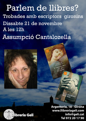 Cartell de l'esdeveniment amb Assumpci&oacute; Cantalozella