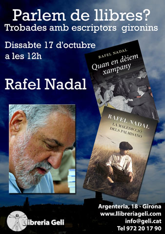 Cartell de l'esdeveniment amb Rafel Nadal