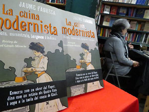 Llibreria Geli. Presentaci&oacute; de La cuina modernista, de Jaume F&agrave;brega